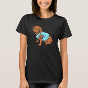 ダックスフンド 母を愛す かわいいウィーナードッグ 動物 女性用 Tシャツ