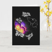 ダックスフンド 犬の天国 犬好きの記念碑 カード (黄色い花)