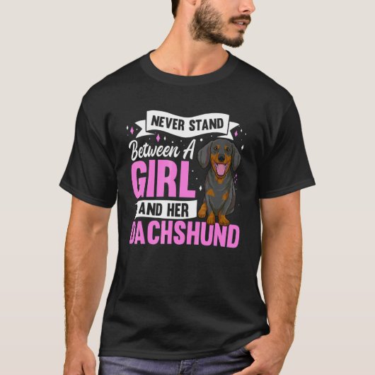 ダックスフンド 犬 ウィーナードッグ 服 Tシャツ (正面)