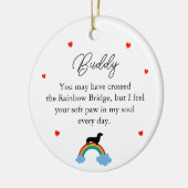 ダックスフンド 犬 オーダーメイド 追悼 セラミックオーナメント (左)