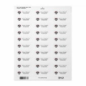 ダックスフンド 犬 返送先住所   ラベル (フルシート)