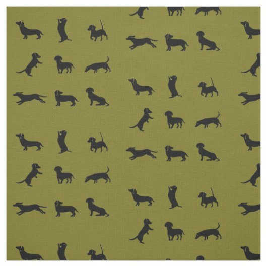 ダックスフンド 犬 面白い 動物 アート ファブリック (見本)