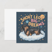 ダックスフンド 短い足 大きな夢 (正面/裏面)