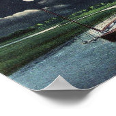 ダックスベリーマブルーリバーバイムーンライト ポスター (角)