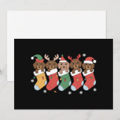 ダックスママ クリスマス 犬好き ギフト 新年 (正面/裏面)