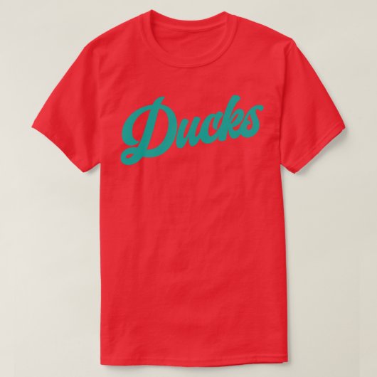 ダックスレトロアナハイムダックス Tシャツ (デザイン正面)