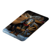 ダックスワイスレイクリスマスデコール マグネット (左側)