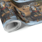 ダックスワイスレイクリスマスデコール ラッピングペーパー (ロールコーナー)