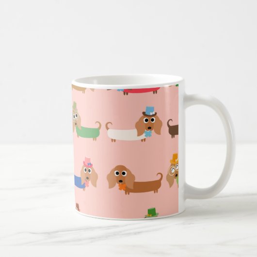 ダックスンオンピンク コーヒーマグカップ (右)