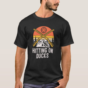 ダックス狩りバーズハンター野鳥観察ボウズ Tシャツ