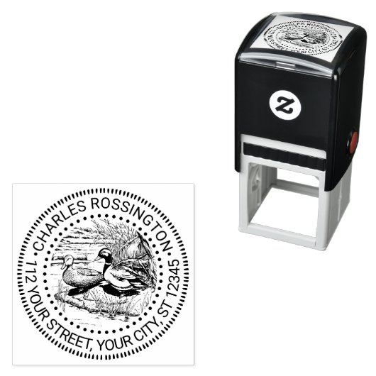ダックス素朴アットウォーターエッジ名差出人住所 セルフインキングスタンプ (インサイチュ)