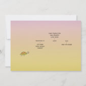 ダックス&ゲーターカートゥーン赤ちゃんガールシャワー 招待状 (裏面)