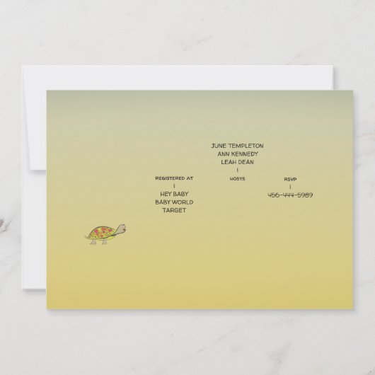 ダックス&ゲーターマンガーンベイビーシャワー 招待状 (裏面)