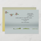 ダックス&ゲーターマンガーンベイビーシャワー 招待状 (正面/裏面)