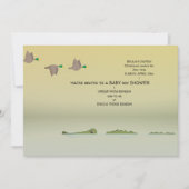 ダックス&ゲーター自然マンガボーイ赤ちゃんシャワー 招待状 (正面)