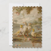 ダックス – フラット招待状サイズ： 12.7 cm x 17.8 cm 招待状 (正面)