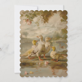 ダックス – フラット招待状サイズ： 12.7 cm x 17.8 cm 招待状