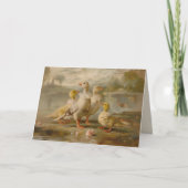 ダックス – 折り畳みグリーティングカード カード (正面)