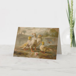 ダックス – 折り畳みグリーティングカード カード