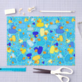 ダックス – n – ドット – スタイル-3 – ブルー2組織ラップ紙 薄葉紙 (クラフト)