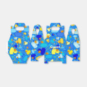 ダックス – n – ドット – スタイル-3 – ブルー3切り妻用箱 フェイバーボックス (折り畳みなし)