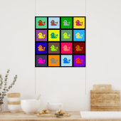 ダックタイル壁紙 ポスター (キッチン)