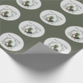 ダックダックオベビーダックテーマベビーシャワー ラッピングペーパー (角)