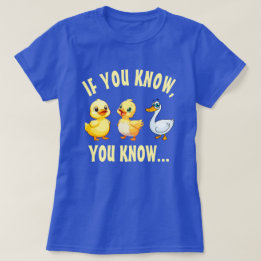 ダックダックガチョウおもしろい Tシャツ