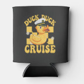 ダックダッククルーズおもしろいファミリークルージングマッチング 缶クーラー (正面)