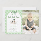 ダックダックデュース2ndバースデーフォト招待状 招待状 (正面)