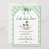 ダックダックデュース 2歳の誕生日おめでとう 招待状 (正面)