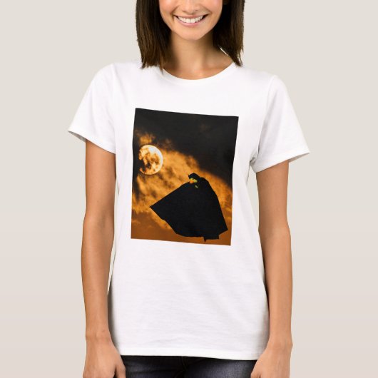 ダックダックバットと月 Tシャツ (正面)