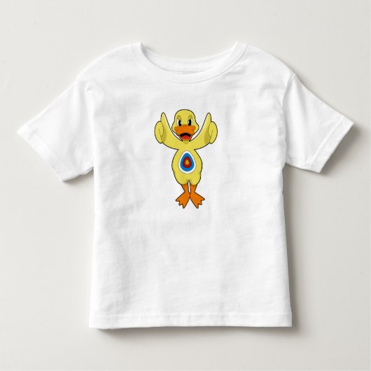 ダックダーツブルズアイ トドラーTシャツ (正面)