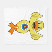 ダックダーツブルズアイ フリースブランケット (正面(横))