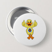 ダックダーツブルズアイ 缶バッジ (正面&裏面)