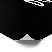 ダックチョコおもしろいコレートパンプンダークBG ポスター (角)