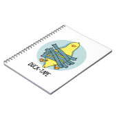 ダックテープの面白いジョークテープ ノートブック (左側)