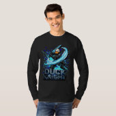 ダックナイト 3D サイバー ダック ウォリアー Tシャツ (正面フル)