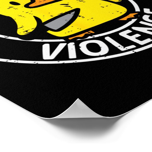 ダックナイフ私は皮肉なおもしろいジョークのユーモアGag Mを選択 ポスター (角)