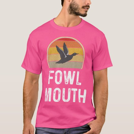 ダックハンターおもしろいダック狩り鳥口 Tシャツ (正面)