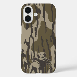 ダックハンタードッグフォレスト水鳥ボットムランド迷彩柄 iPhone 16ケース