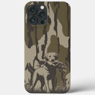 ダックハンタードッグフォレスト水鳥ボットムランド迷彩柄 iPhone 13 PRO MAXケース