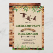 ダックハンター引退パーティの招待状 招待状 (正面/裏面)