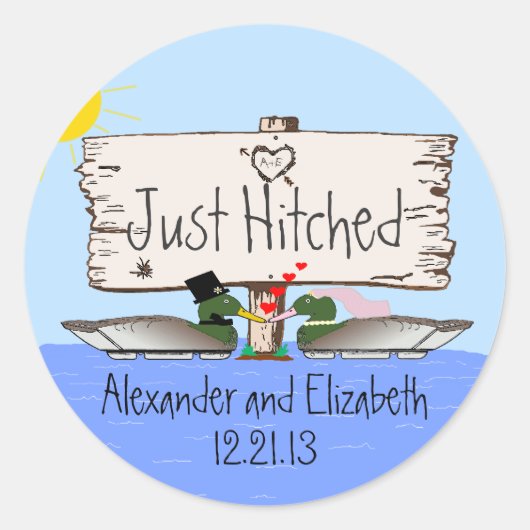 ダックハンター結婚ズ ラウンドシール (正面)