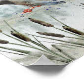 ダックハンティングの壁画 ポスター (角)