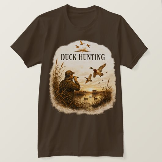 ダックハンティング Tシャツ (デザイン正面)