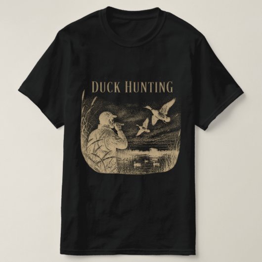 ダックハンティング  Tシャツ (デザイン正面)