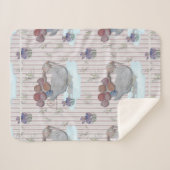 ダックバルーン子供部屋テーマベビー布シェルパブラン シェルパブランケット (正面(横))