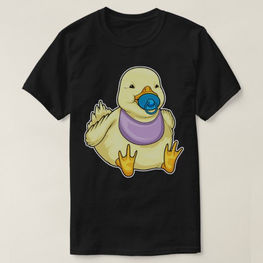ダックパシファイアよだれかけ Tシャツ (デザイン正面)
