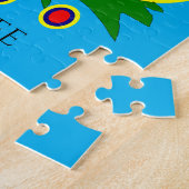 ダックパズルと子供の名前。 ジグソーパズル (側面)